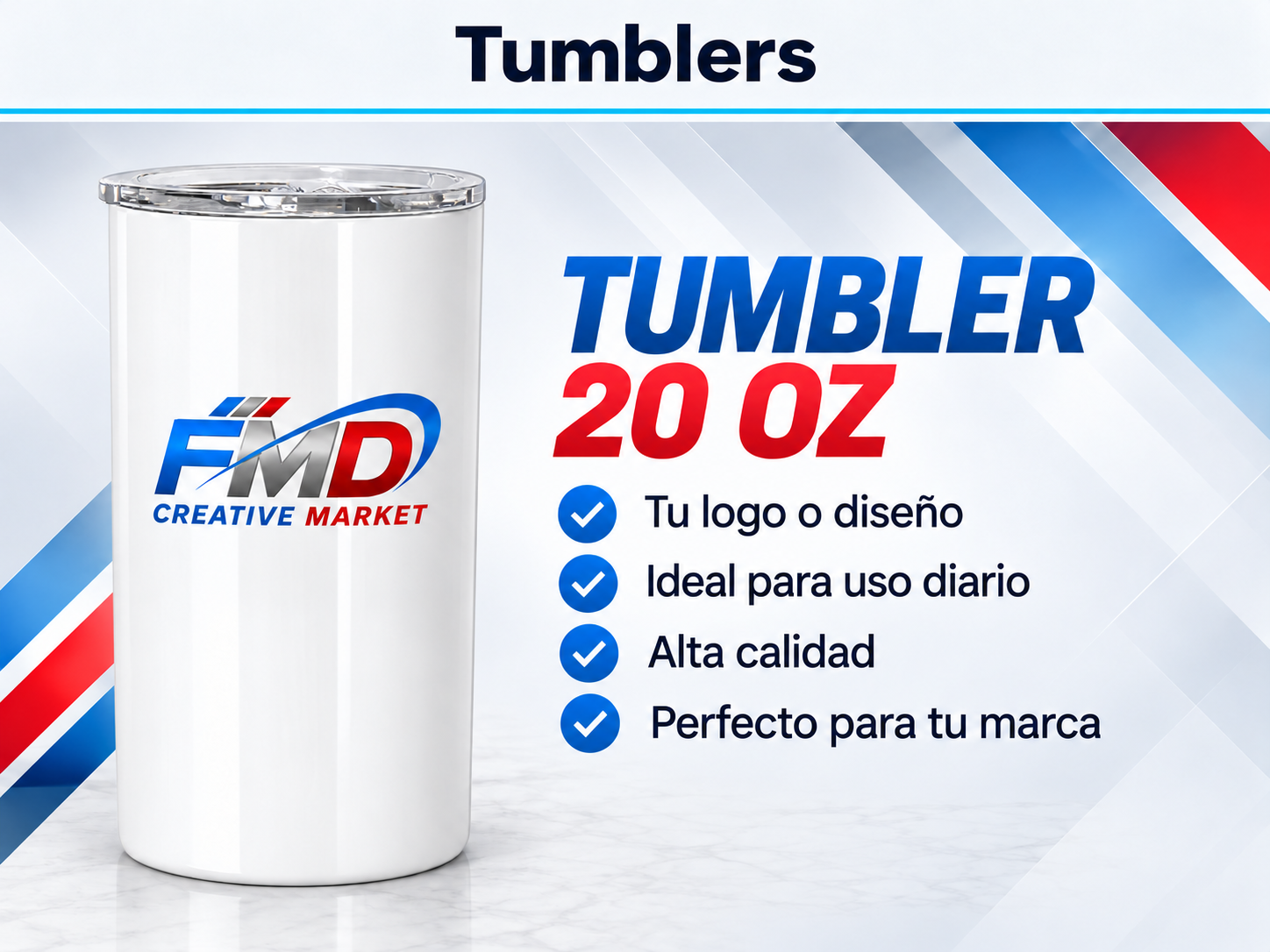 Tumbler20oz tapa transparente